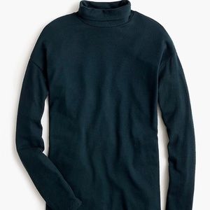 J. Crew Supersoft Knit Turtleneck Sweater Top, Forest Green, Size 4